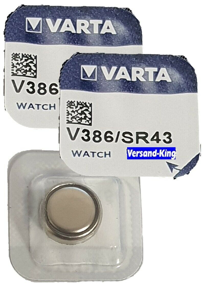 3 x VARTA V386 Knopfzelle 1,5 Volt V 386 / 301 Batterie SR43 Uhrenbatterie AG 12