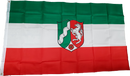 Fahne Flagge Bundesland NRW Nordrhein - Westfalen 90 x 150 cm mit 2 Ösen