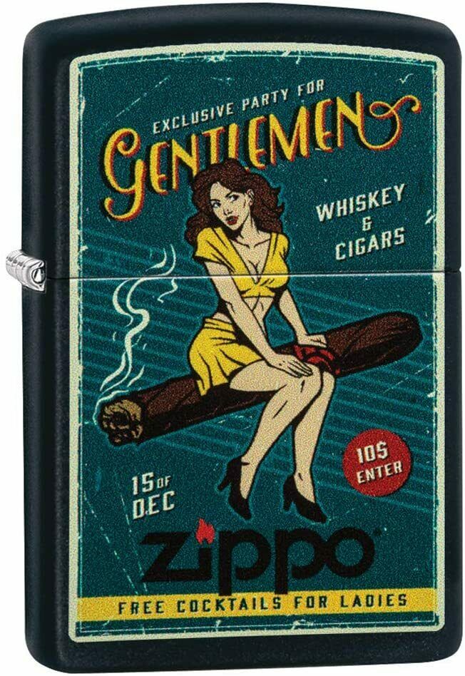 ZIPPO Feuerzeug 60005052 Cigar Girl Black matte