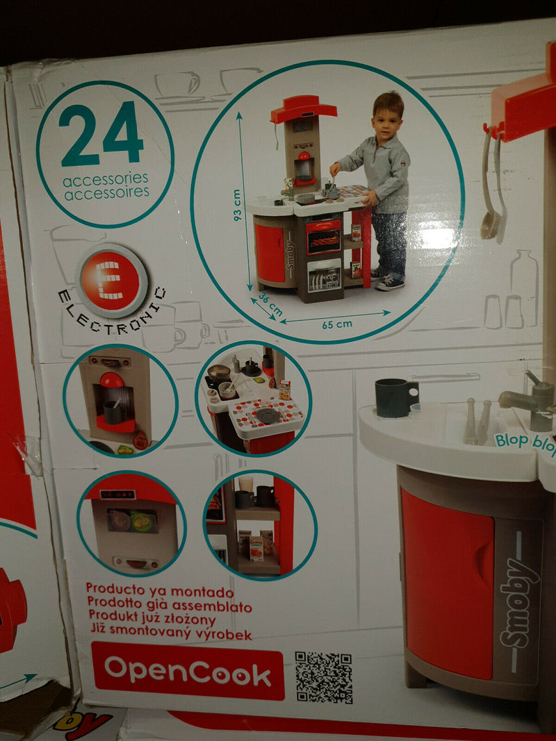 Kinderspielküche Smoby OpenCook + mini Tefal ® Accessories Spielzeug für Mädchen