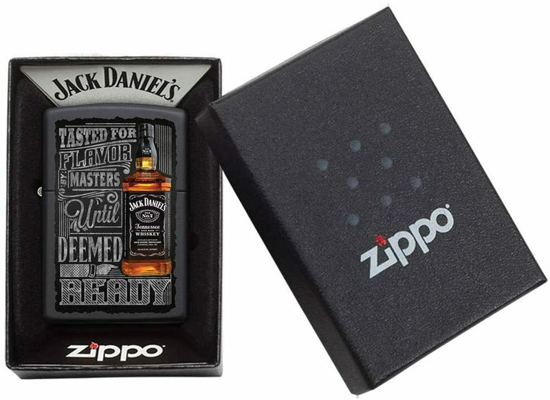 ZIPPO Feuerzeug 60002093 Jack Daniels Bottle black matte