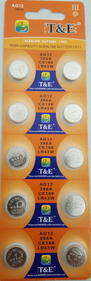 10x AG 12 Uhrenbatterie 301 386 für Armbanduhr Knopfzelle SR 1142 V301 LR 1143