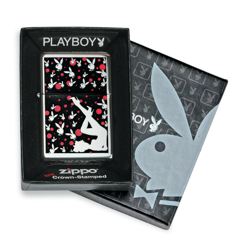 ZIPPO 1200184 Playboy Crown stamped Chrome high polished