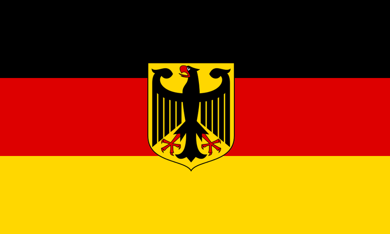 Flagge / Fahne Deutschland mit Adler Hissflagge 150 x 250 cm XXL mit 2 Ösen