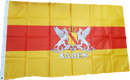 Fahne Flagge Großherzogtum Baden mit Schrift 90 x 150 cm mit 2 Ösen