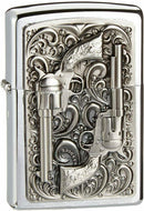 ZIPPO Feuerzeug 2001654 Revolver Emblem