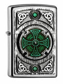 ZIPPO Feuerzeug 2005167 Celtic green Cross Emblem