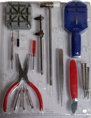 16-teiliges Uhrmacherwerkzeug für Armbanduhren Armbänder kürzen Batterie wechsel