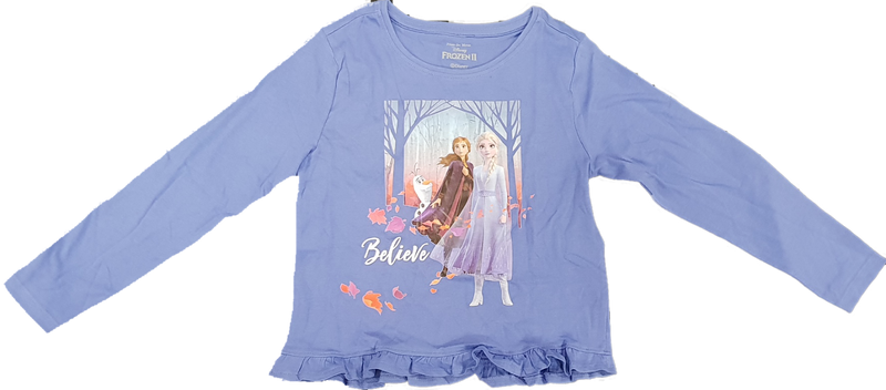 Disney Frozen II Kinder Langarm - Shirt mit Rüschen verschiedene Größen