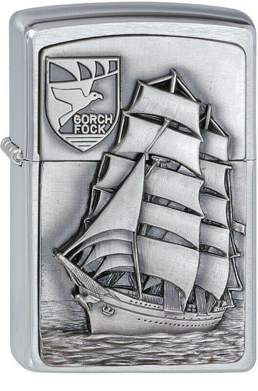 ZIPPO Feuerzeug 1300177 Gorch Fock Emblem Segelschulschiff Deutsche Marine