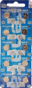 10 x RENATA Uhrenbatterie 371 für Armbanduhr Knopfzelle SR 920 V371 SR920SW AG 6