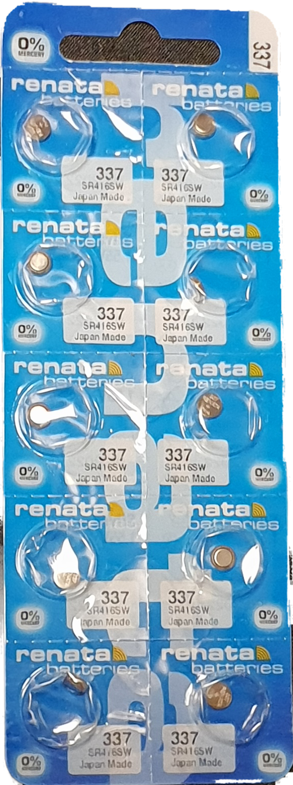 10x RENATA Uhrenbatterie 373 für Armbanduhr Knopfzelle SR 916 V373 SR916SW
