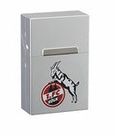 MM 17072 1.FC Köln - Alubox Chrome - Gravur Sturmfeuerzeug, Chrom, Silber, 6 x 4 x 2 cm