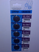 5X Lithiumbatterie CR 2032 Knopfzelle 3V