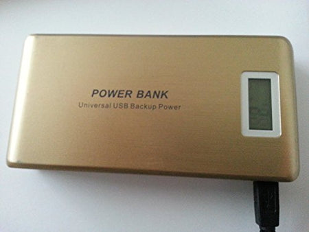Powerbank 20000 mAh externer Akku mit 2 USB -Ausgängen , LCD - Display und LED Lampe