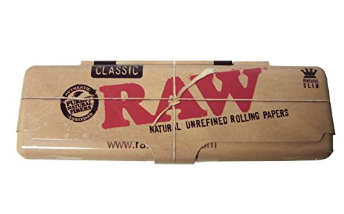RAW KS Tin Blechdose für Longpapers inkl 1x Raw Connoisseur Papers und Tips