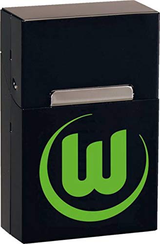 VfL Wolfsburg Alu Zigarettenbox schwarz