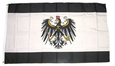 MM Königreich Preußen Flagge/Fahne, 150 x 90 cm, wetterfest, mehrfarbig, 16206