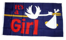 Fahne / Flagge It`s a Girl! NEU 90 x 150 cm Flaggen