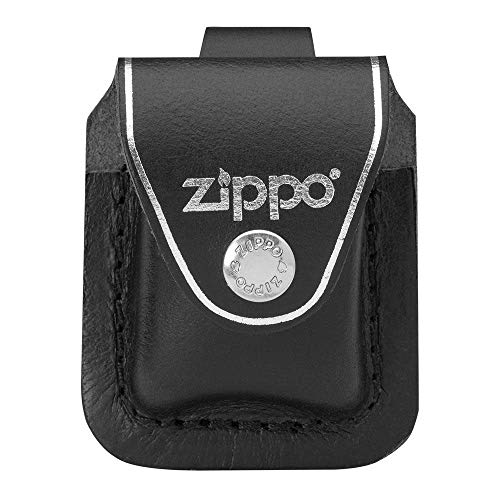 Zippo Ledertasche fÃ¼r Zippo Feuerzeuge Farbe schwarz mit Schlaufe