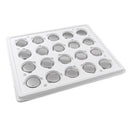 Varta 6032 Original Industrie Knopfzelle, 20 Stück Silber