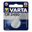 Varta 48062 CR2450 (6450) Lithium Knopfzellen 3V