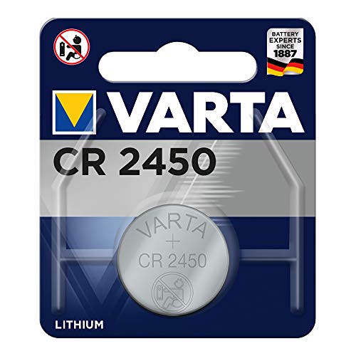 Varta 48062 CR2450 (6450) Lithium Knopfzellen 3V