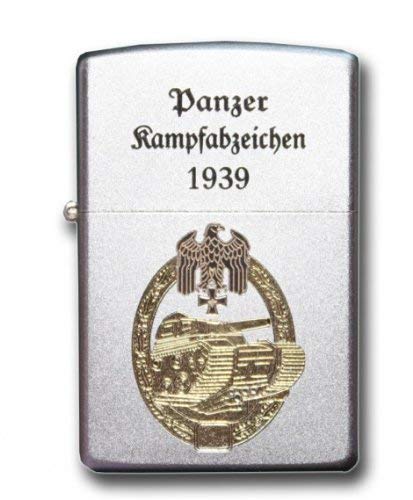 Zippo 13651 Feuerzeug Panzerkampfabzeichen - II WK, satin finish, bicolor