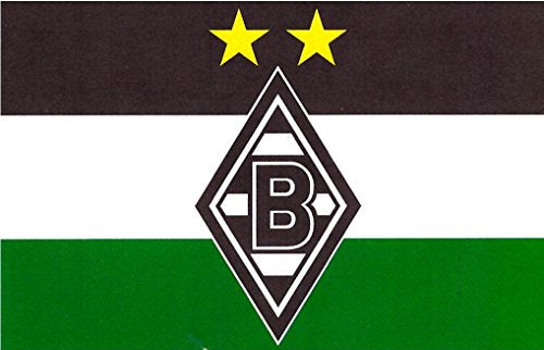 Unbekannt VFL Borussia Mönchengladbach Herren Borussia Mönchengladbach-Fohlenelf-Artikel-Hissfahne Raute-250 x 150 cm Flagge, Mehrfarbig