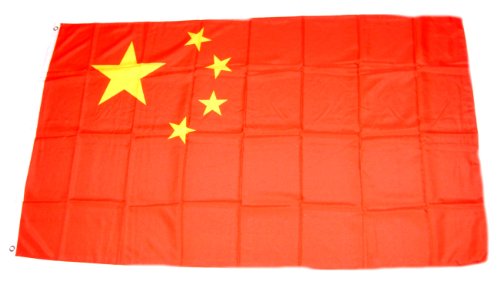 MM China Flagge/Fahne, wetterfest, mehrfarbig, 150 x 90 x 1 cm, 16300
