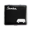 ZIGARETTENETUI Samba Bulli Leder Zigaretten Etui Zigarettenbox Zigarettendose Box Dose Case 4-Varianten 68 (Schwarz)