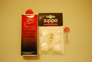 Zippo ORIGINAL ZUBEHÖR Set 1 x Benzin + 6 Feuersteine +1 Docht + Watte + Filz!