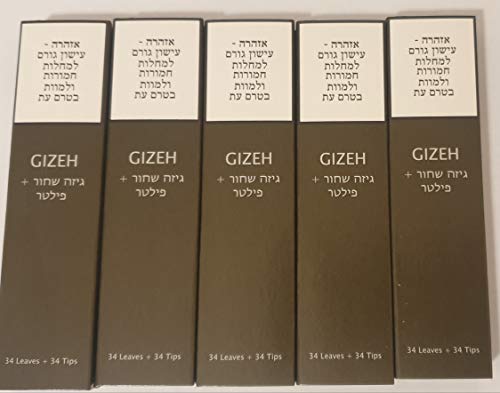 10x Gizeh Black King Size Slim Papers extra fine inkl. Filtertips perforiert (10x34/34) Magnetverschluss