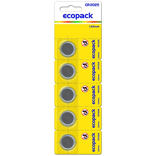 Varta 6025 Ecopack CR2025 Lithium 3V Knopfzellen (5-er Pack)