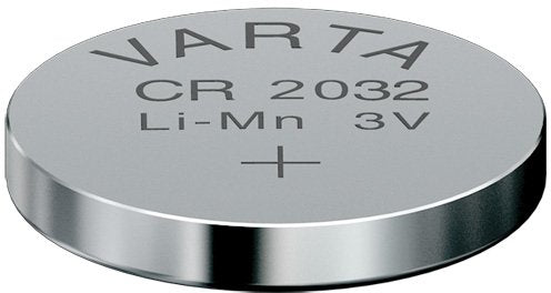 Varta CR2032 Lithium 3 V Non-Rechargeable Battery  Non-Rechargeable Batteries (Lithium, 3 V, 230 mAh, Silver, 20 mm, 20 mm)