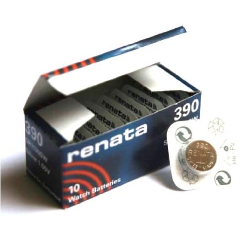 10 x Renata 390 Lithium-Knopfzelle SR1130W, hergestellt in der Schweiz