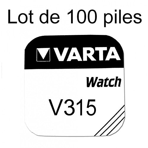Knopfzelle Uhren-Knopfzelle Varta 315 SR67SW 1.55 V - 100 Stück-Varta, 315, SR67