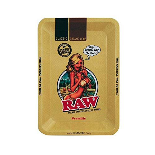 RAW 18601 Girl Mini Metal Rolling Tray-18,0 x 12,5 cm, Eisen