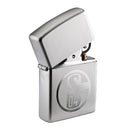Zippo Feuerzeug chrom satin FC SCHALKE 04 S04 NEU