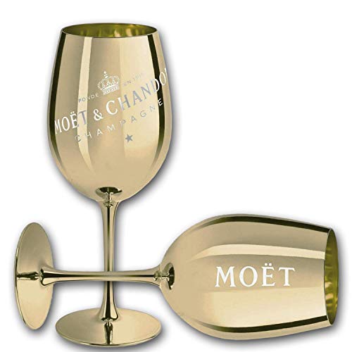 MoÃ«t & Chandon Moet & Chandon Imperial Champagner Echtglas Ibiza (Gold), 1 Glas