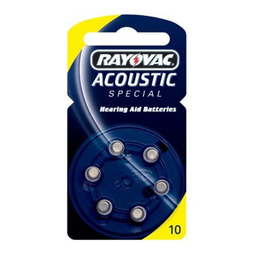 Rayovac RAY10 6 Akustik Hörgerätebatterie kardiert