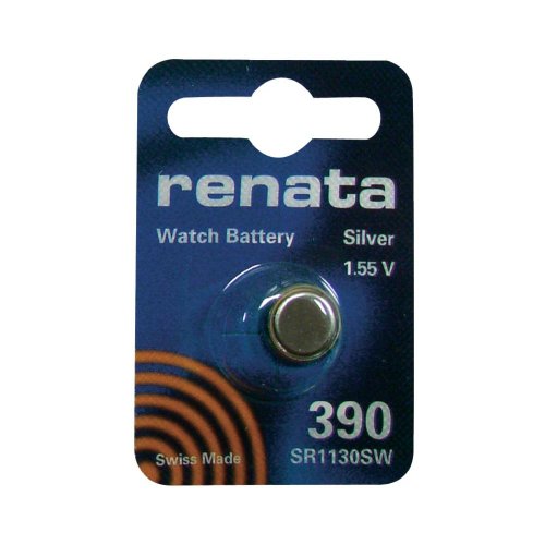 Renata 390 SR 1,55 V Silberoxyd Uhrenbatterie (SR1130SW)