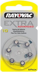 Rayovac Extra Advanced H10 6er-Blister