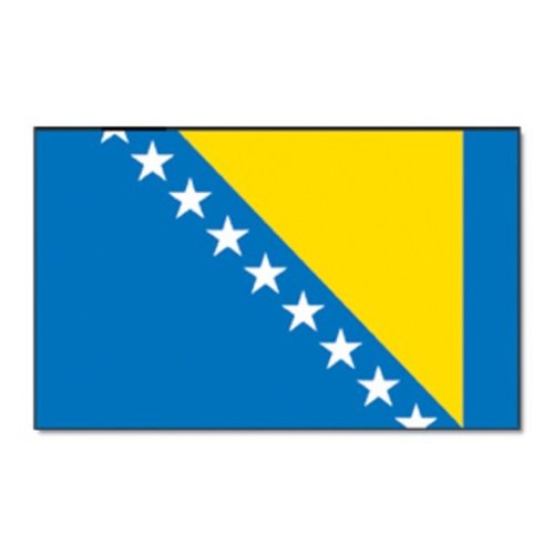 Flaggenking Bosnien Herzegowina Flagge/Fahne, mehrfarbig, 150 x 90 x 1 cm, 17002
