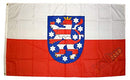 MM Thüringen Flagge/Fahne, 150 x 90 cm, wetterfest, mehrfarbig, 16205