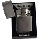 Feuerzeug,Benzinfeuerzeug Zippo chrom gebürstet in Geschenkbox