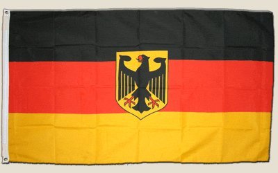 Flagge Deutschland mit Adler - 90 x 150 cm