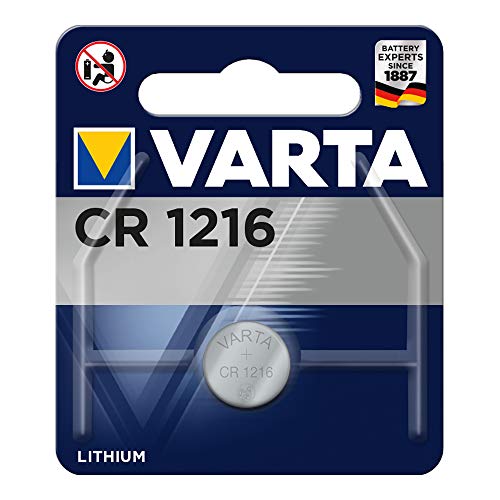 VARTA Batterien Electronics CR1216 Lithium Knopfzellen 1er Pack Knopfzellen in Original 1er Blisterverpackung
