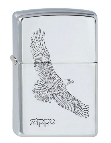 Zippo Feuerzeug 60001329 Classic Benzinfeuerzeug, Messing, Edelstahloptik, 1 x 3,5 x 5,5 cm