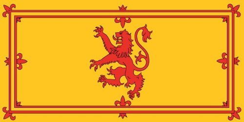 Flaggenking Schottland Royal Löwe Stuard Königsflagge/Fahne- wetterfest, mehrfarbig, 150 x 90 x 1 cm